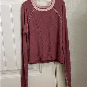 long sleeve crop top